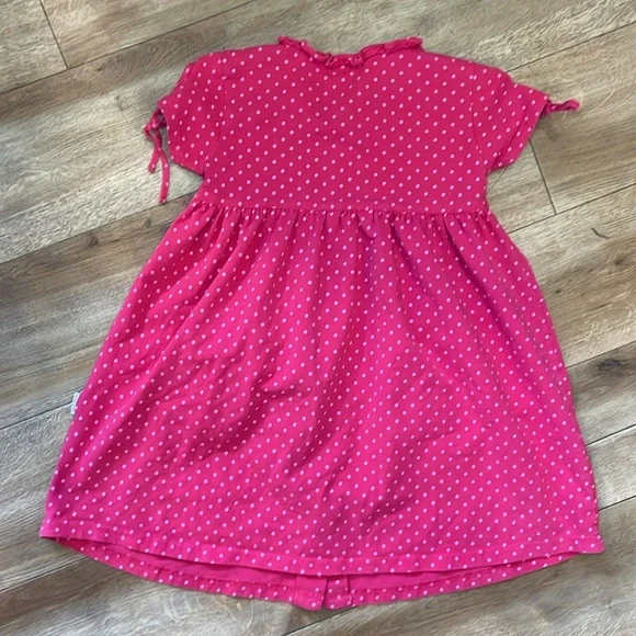 Le Top brand Girl’s 4T Polka Dot Button Dress with Heart Pockets and Roses! - Picture 7 of 10